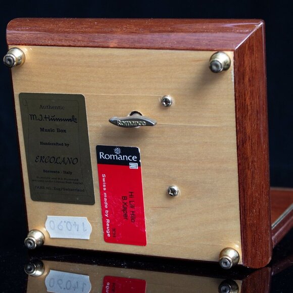 Authentic M.J. Hummel Handcrafted Ercolano Music Box |Swiss Movement | Vintage - Picture 2 of 7
